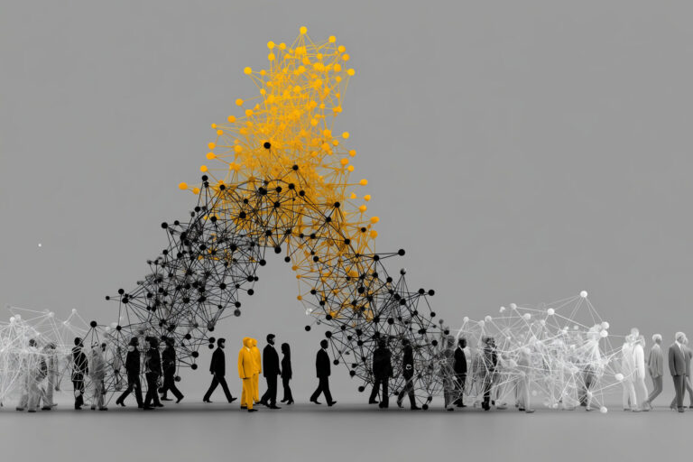 Vector interconnected node diagram forming a magne d448b76b 44ed 4c2e bbbe 4a45bf4e8890